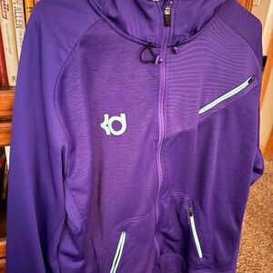 Nike Purple Hoodie with Light Blue Accents